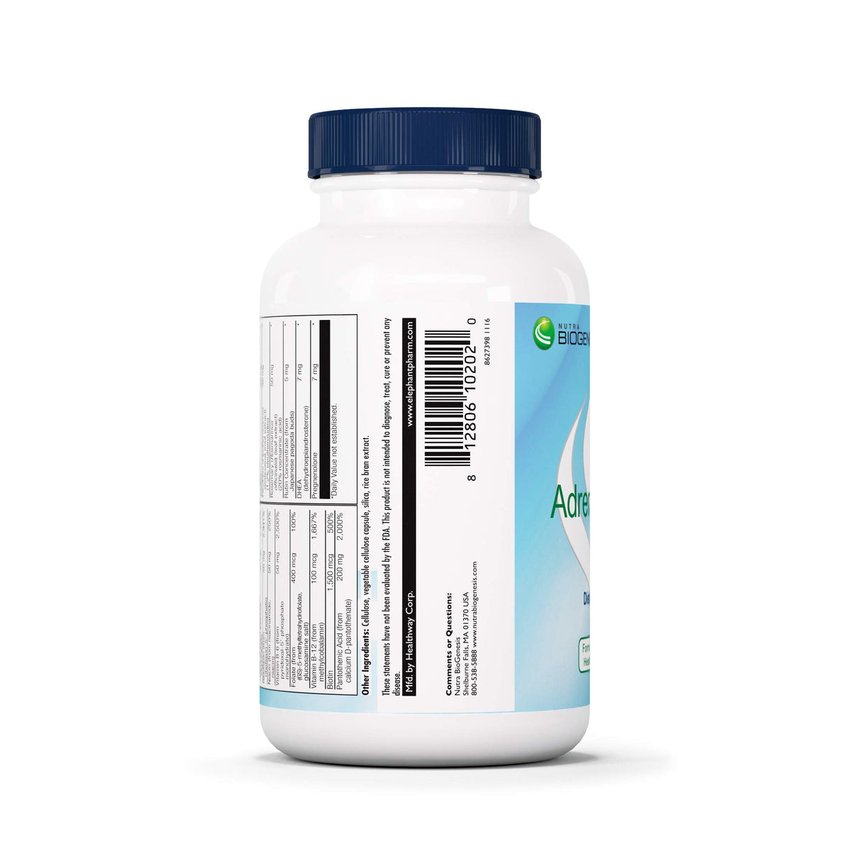 Nutra BioGenesis Soutien Surrénalien 60 Capsules - packaging