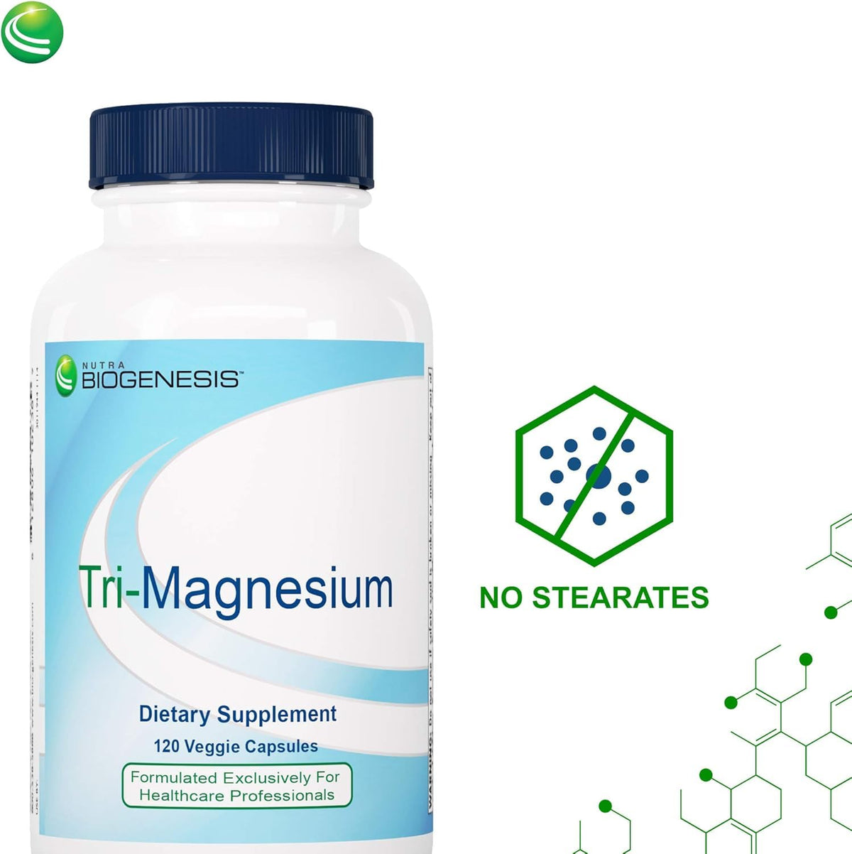 Nutra BioGenesis Tri-Magnesium Complex capsules close-up