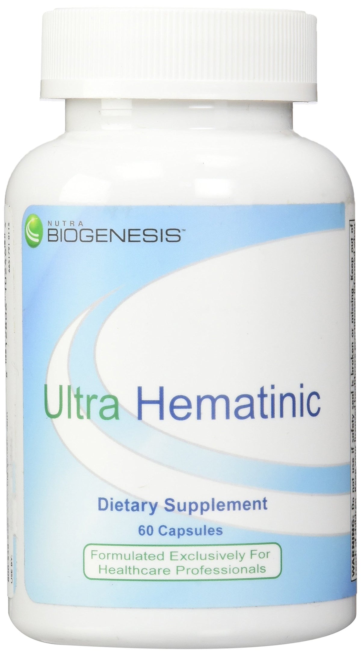 Nutra BioGenesis Ultra Hematinic 60 capsules vue de face