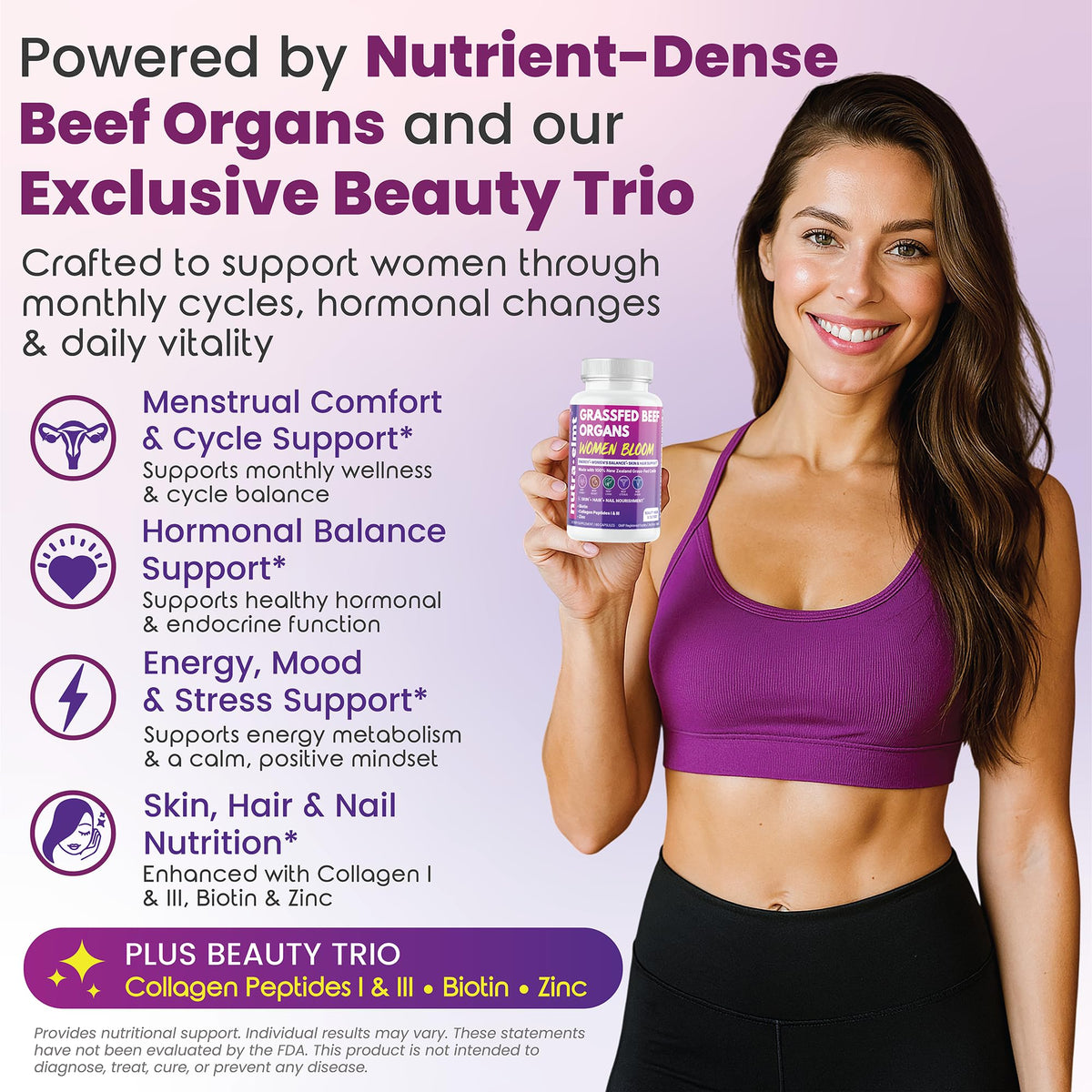 NUTRA ELMT complément alimentaire femme 5 organes 60 capsules vue arrière