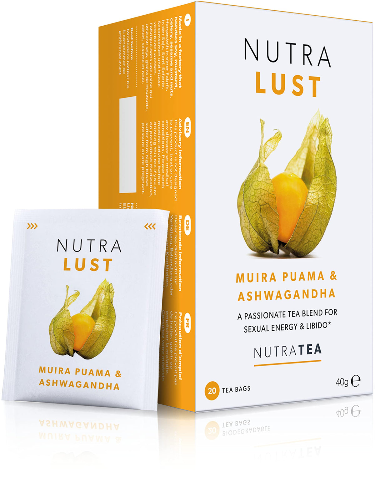 Nutra Tea - Thé aux Plantes 20 Sachets, vue avant avec étiquette