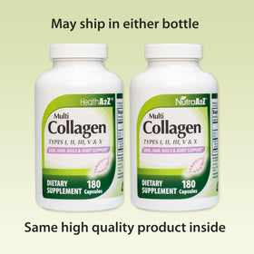 NutraA2Z Multi Collagène 180 capsules avec étiquette