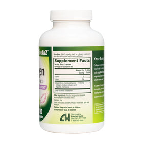 NutraA2Z Multi Collagène 180 capsules avec un verre d'eau