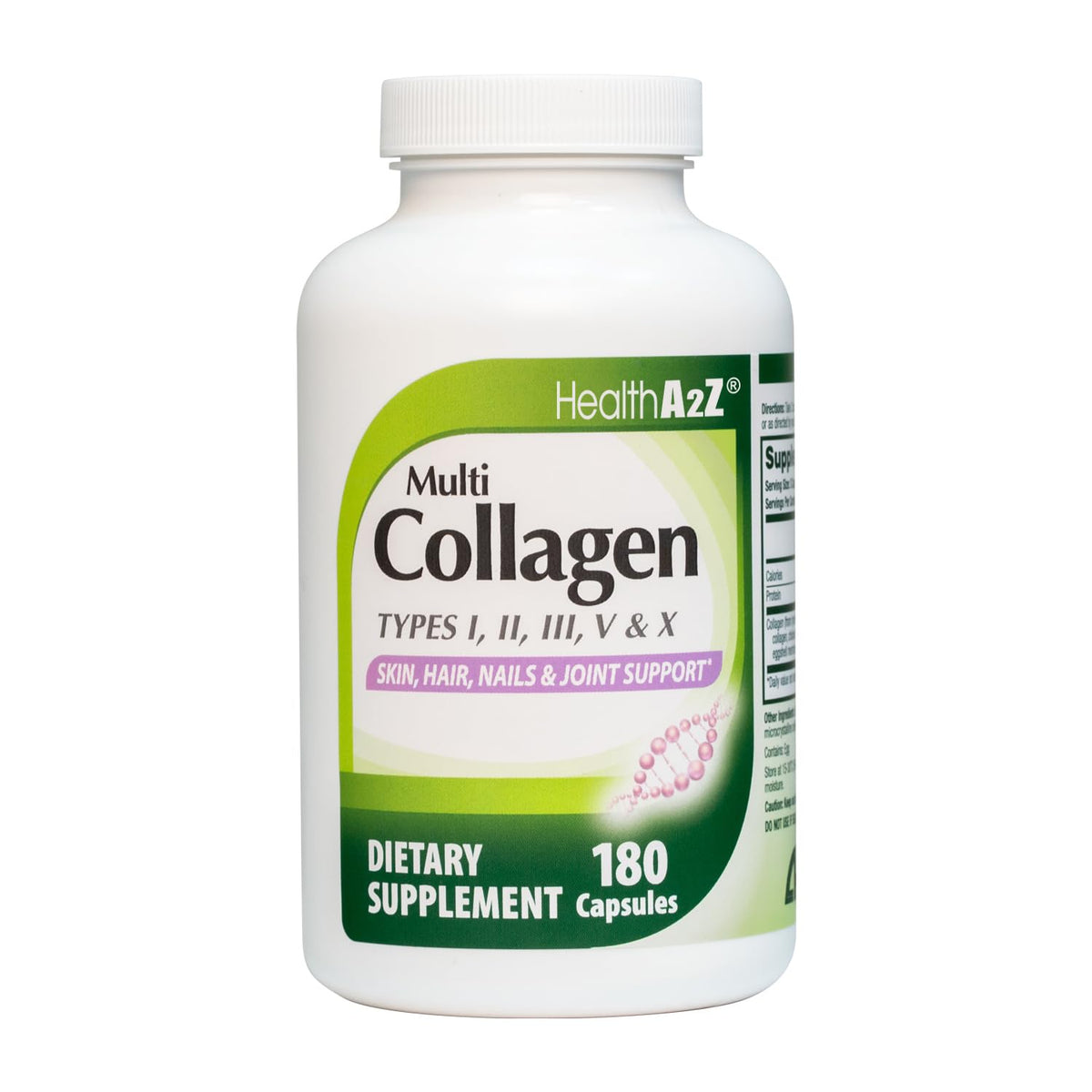 NutraA2Z Multi Collagène 180 capsules vue de face