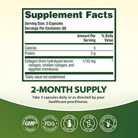 NutraA2Z Multi Collagène capsules ouvertes