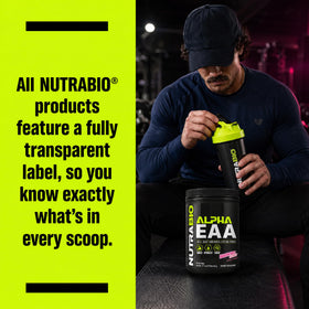 NutraBio Alpha EAA poudre d'acides aminés - utilisation en salle de sport