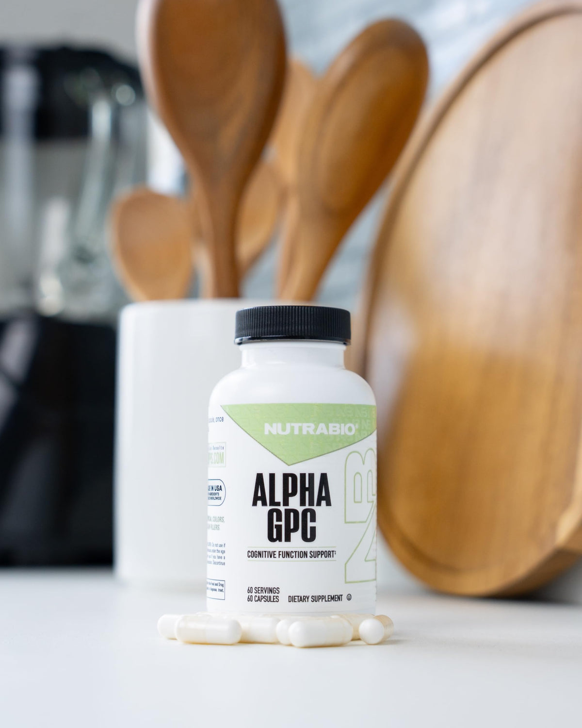 NutraBio Alpha GPC 300mg, capsules avec des ingrédients naturels