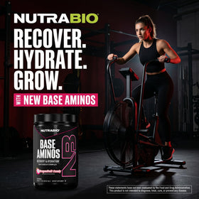 NutraBio Base Aminos EAA + BCAA poudre en préparation de boisson