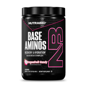 NutraBio Base Aminos EAA + BCAA poudre vue de face