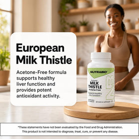 NutraBio Chardon Marie 241mg côté du flacon
