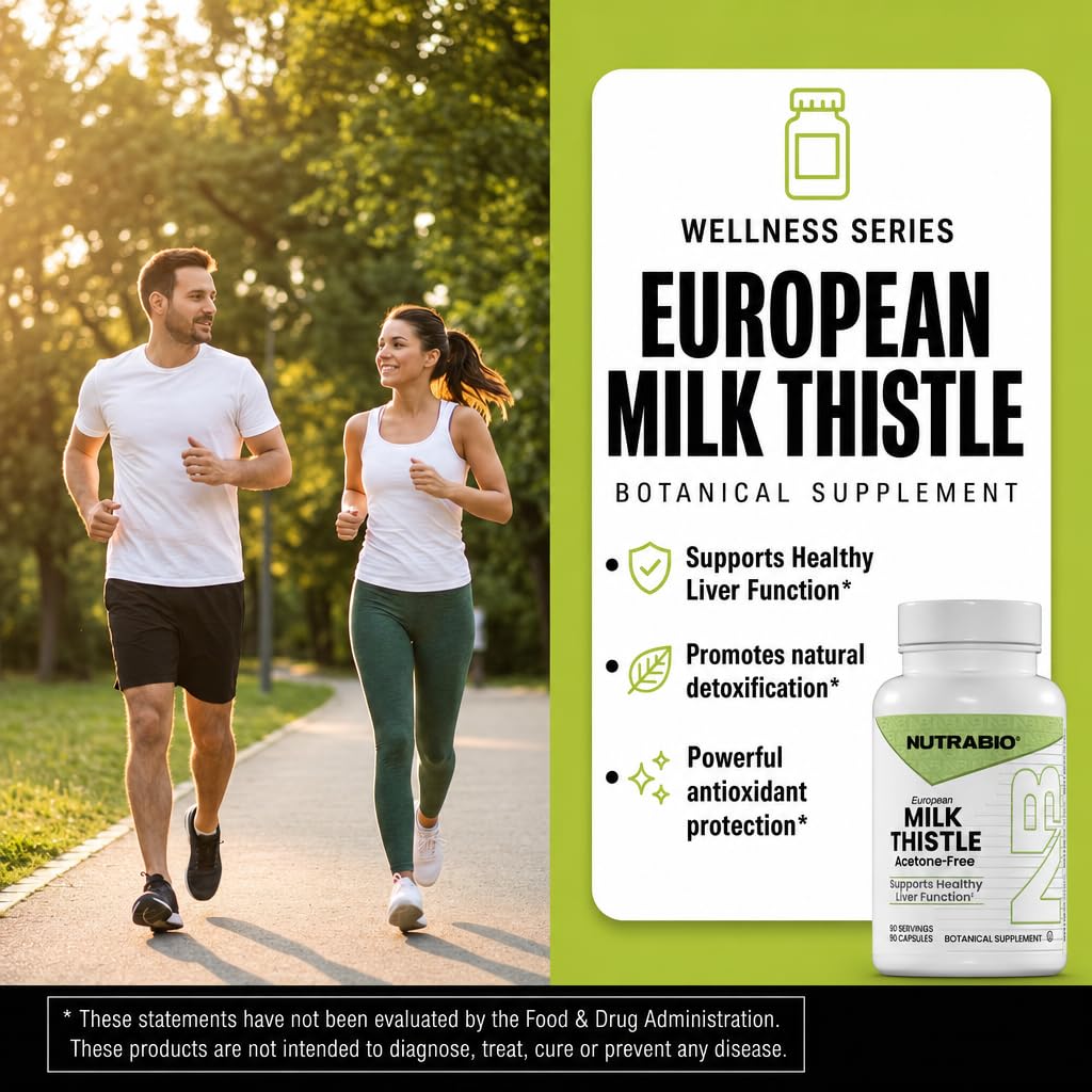 NutraBio Chardon Marie 241mg étiquette détaillé