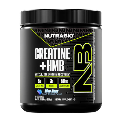 NutraBio Créatine + HMB packaging vue de face