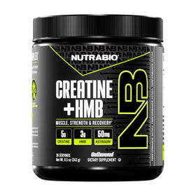 NutraBio Créatine HMB Poudre 310g, vue avant