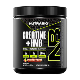 NutraBio Creatine + HMB Poudre 390g vue de face