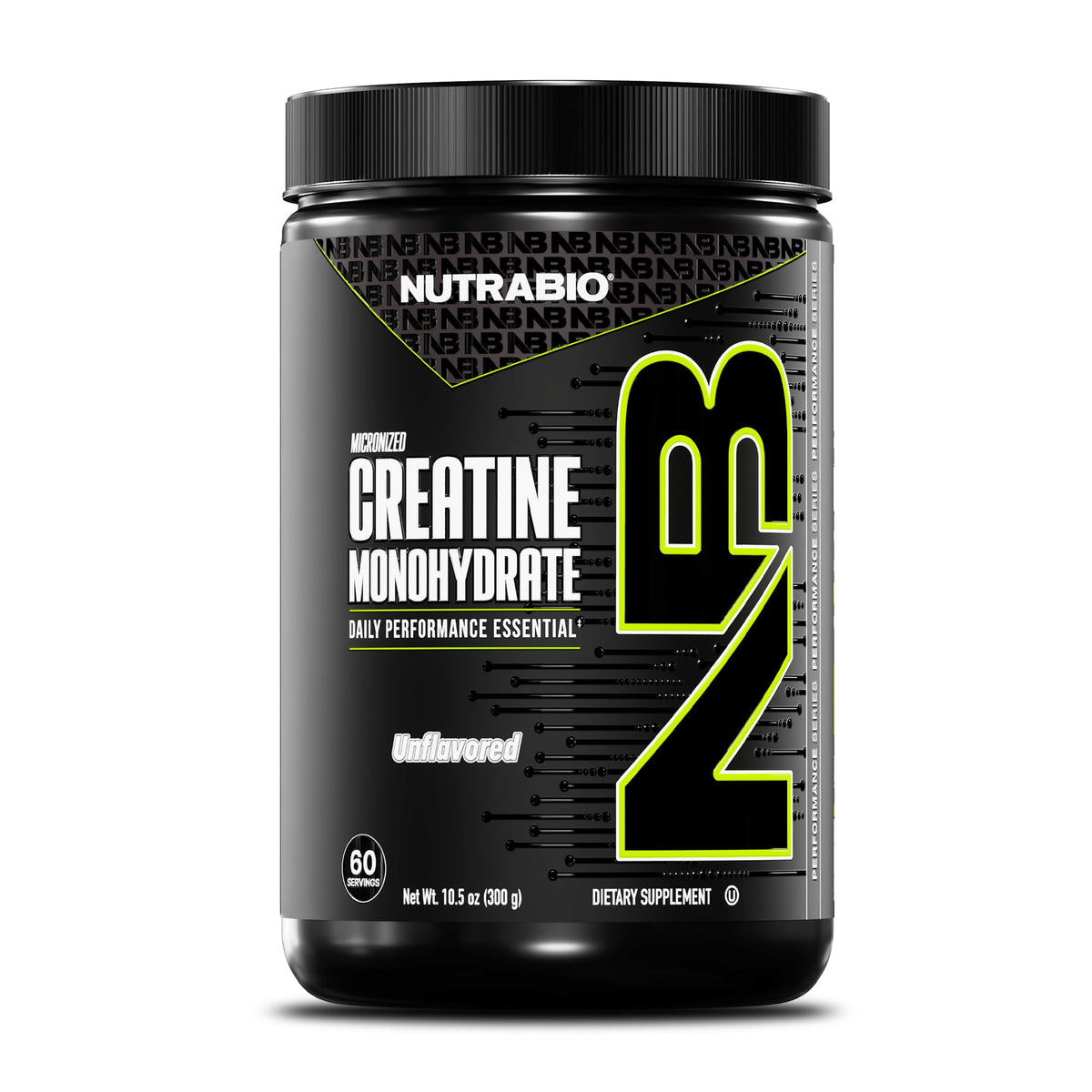 NutraBio Créatine Monohydrate 300 g emballage avant