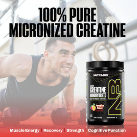 NutraBio Créatine Monohydrate 300g étiquetage des ingrédients