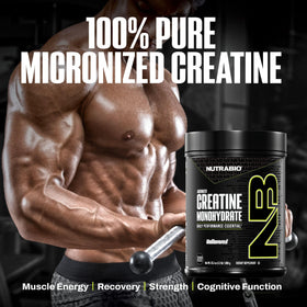 NutraBio Créatine Monohydrate Micronisée 1000 g en utilisation
