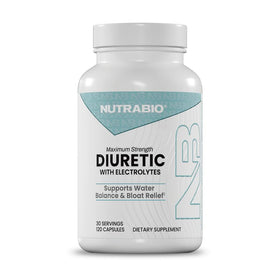 NutraBio Diurétique 120 capsules vue avant de l'emballage