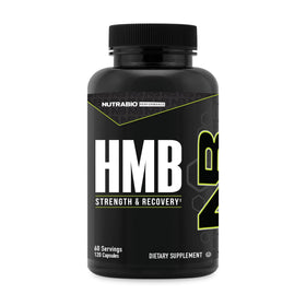 NutraBio HMB 1000mg capsule bottle front view