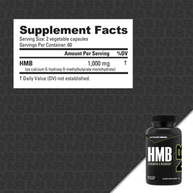 NutraBio HMB packaging side view