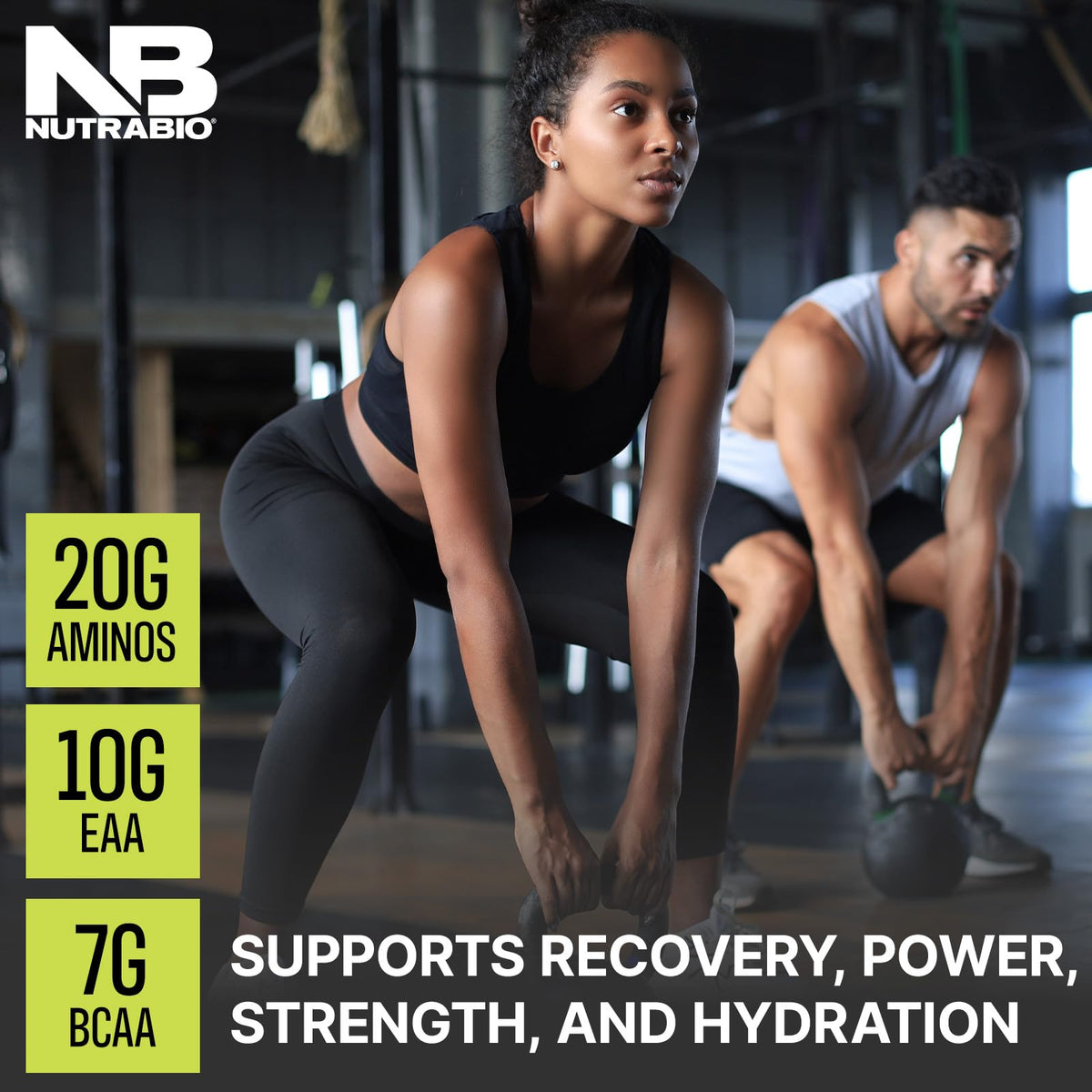 NutraBio Intra Blast Poudre BCAA avec fruits frais