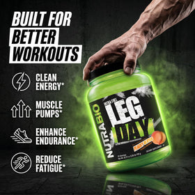NutraBio LEG DAY Poudre Intra-Entraînement 1111g en préparation