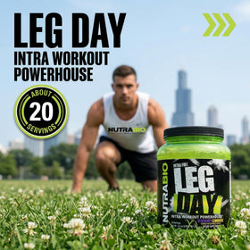 NutraBio Leg Day Poudre Intra-Workout 20 Portions - Utilisation pendant l'entraînement