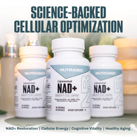 NutraBio Liposomal NAD+ présentation des ingrédients