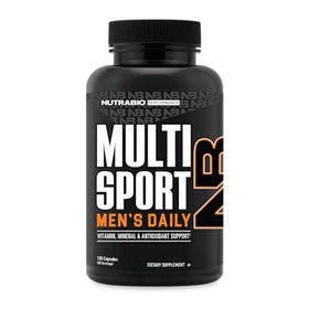 NutraBio Multisport 120 capsules végétales vue de face