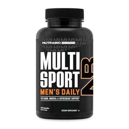 NutraBio Multisport 120 capsules végétales vue de face