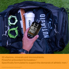 NutraBio Multisport avec des fruits et légumes frais