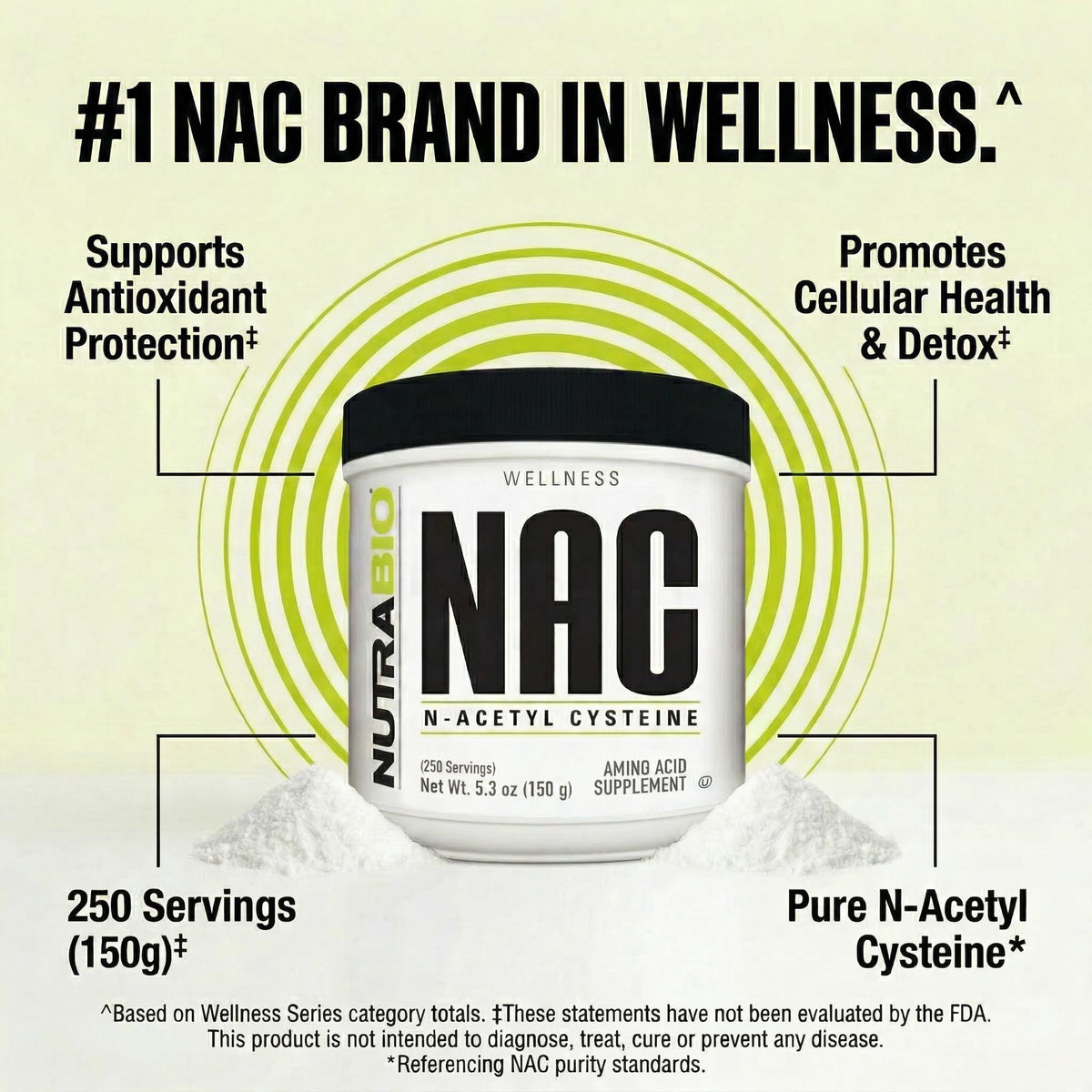 NutraBio N-Acétylcystéine 150g Poudre en cuisine