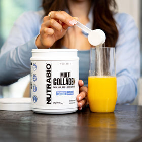 NutraBio Poudre de Collagène Multi, taille du produit avec comparaison