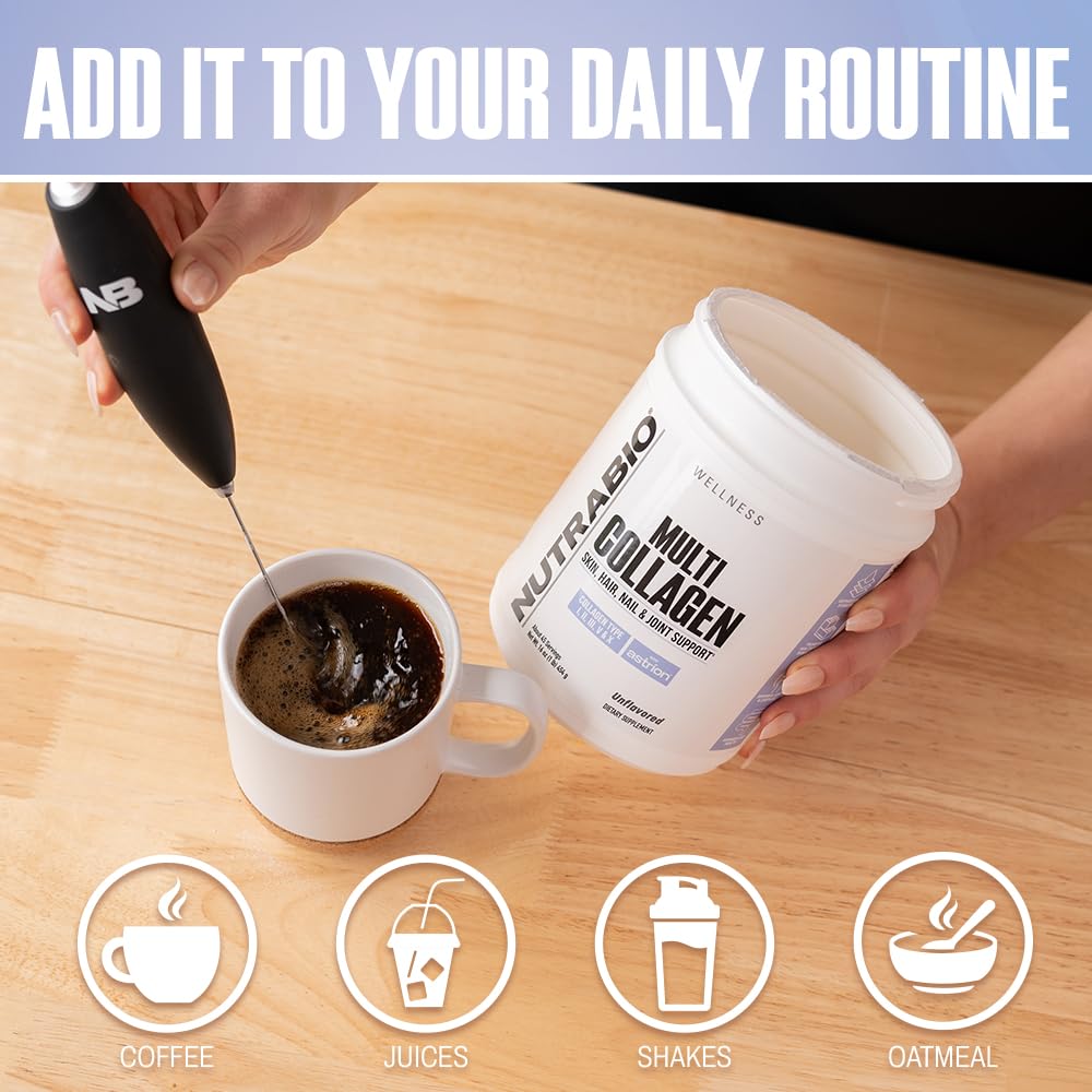 NutraBio Poudre de Collagène Multi, utilisation dans un smoothie
