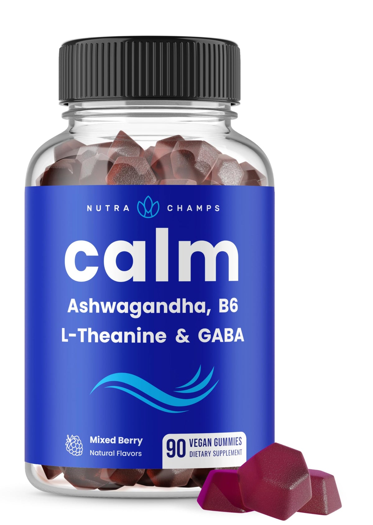 NutraChamps Calm Gummies 90 gummies packaging front view