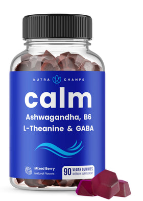 NutraChamps Calm Gummies 90 gummies packaging front view