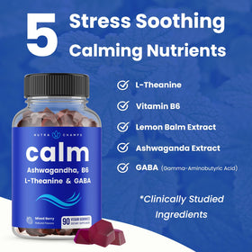 NutraChamps Calm Gummies close-up of a single gummy