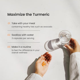 NutraChamps Curcuma capsules en milieu de vie active