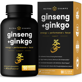 NutraChamps Ginseng Rouge Coréen Capsules 90 unités - vue avant