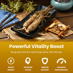 NutraChamps Ginseng Rouge Coréen Capsules - étiquette de produit