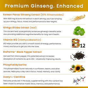 NutraChamps Ginseng Rouge Coréen Capsules - gélules individuelles
