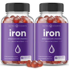 NutraChamps Gummies de Fer 120 gummies en emballage