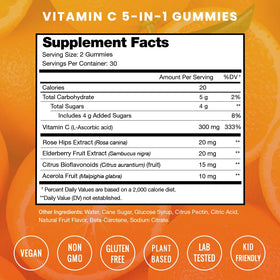 NutraChamps Gummies de Vitamine C 410g saveur orange