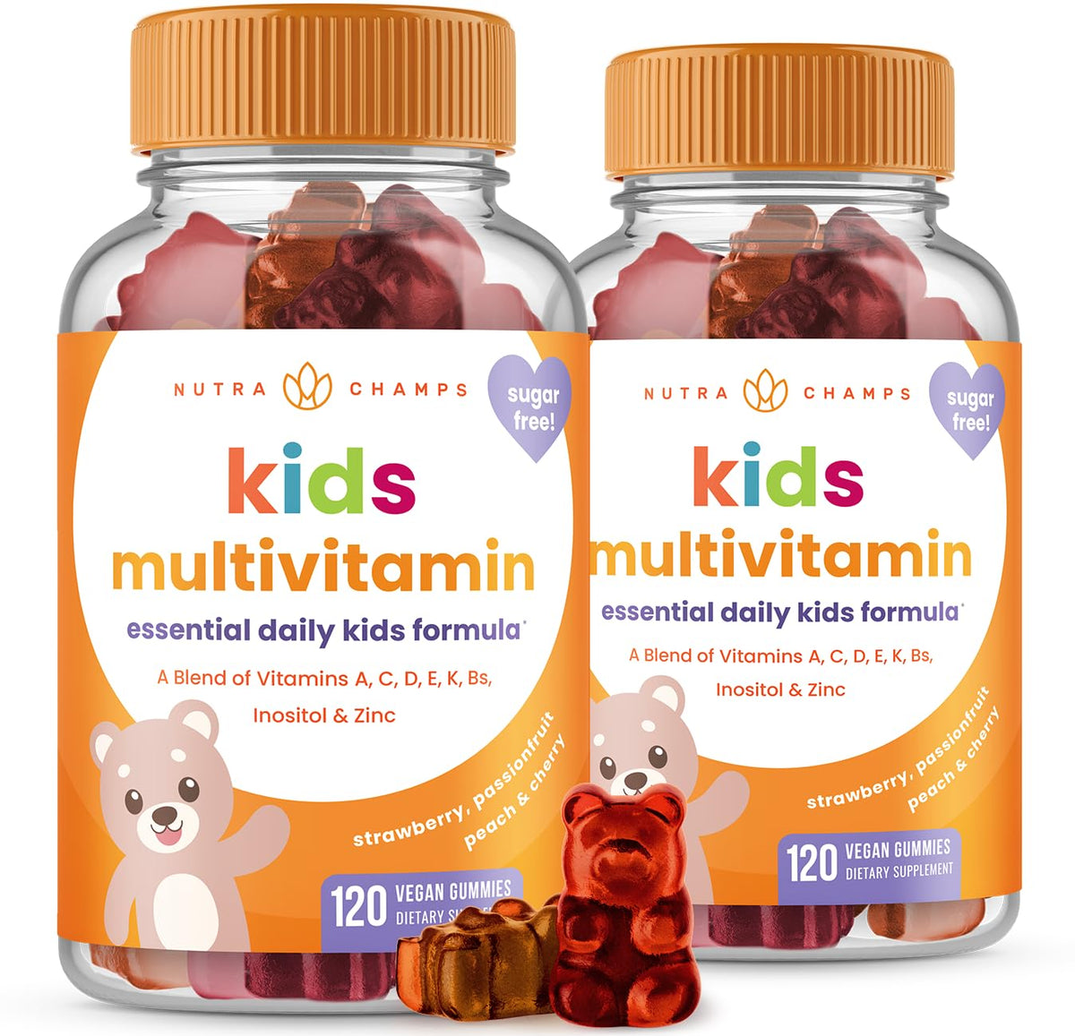 NutraChamps Gummies Multivitamines Enfants 120 Gummies devant