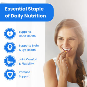 NutraChamps Huile de Poisson Omega 3 3600 mg étiquette de produit