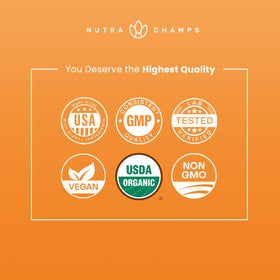 NutraChamps Maca Bio capsules ouvertes montrant la poudre