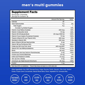 NutraChamps Multivitamines pour Hommes 240 Gummies, emballage