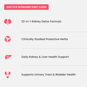 NutraChamps Nettoyage des Reins 22 en 1 capsules dans une main