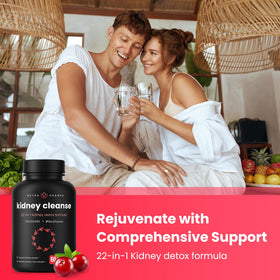 NutraChamps Nettoyage des Reins 22 en 1 vue arrière de l'emballage