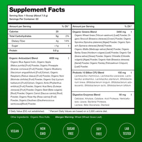 NutraChamps Poudre Super Greens cuillère de poudre